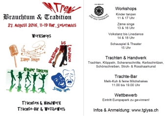 Flyer Brauchtum & Tradition im Trend!